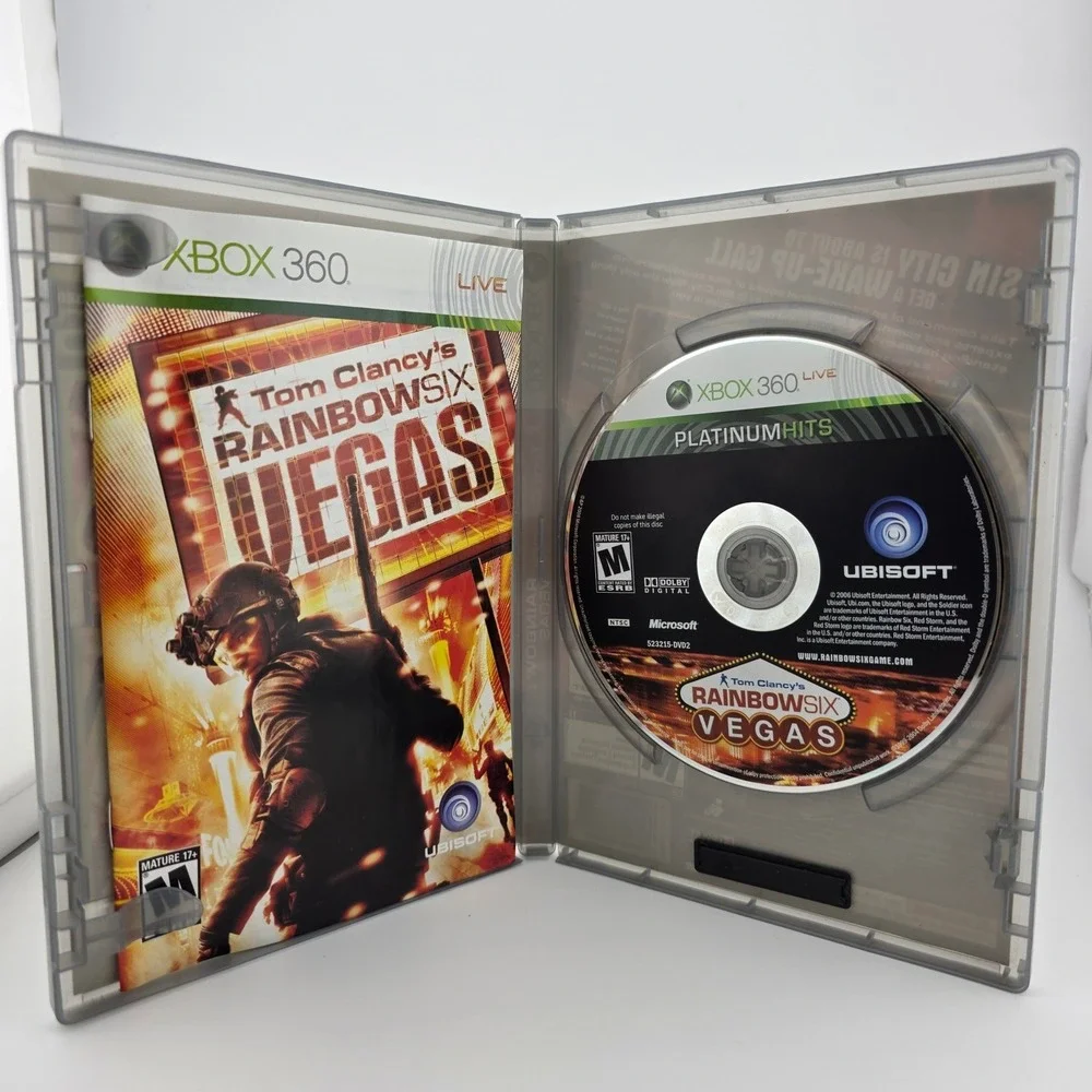 Tom Clancys Rainbow Six Vegas‎ Platinum Hits Xbox 360 Video Game Ubisoft